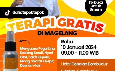 Terapi Gratis di Magelang: Rasakan Segarnya Setelah Aksi Tepok-Tepok